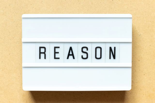 REASONと書かれたボックス